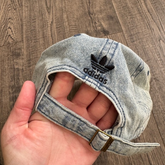 Adidas Denim Trefoil Dad Hat- One Size - Picture 4 of 4